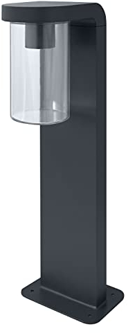 LEDVANCE LED Stehleuchte und Wegeleuchte für 1x E27 Leuchtmittel, Design Leuchte in moderner Optik, 50cm Höhe, aus Aluminium und klarem Glas, ENDURA CLASSIC CASCADE 50CM Post E27 CLR