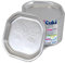 Cuki Platos planos de aluminio resistente y reciclable al infinito, tamaño 20,3 x 20,3 cm, 1 paquete de 100 unidades