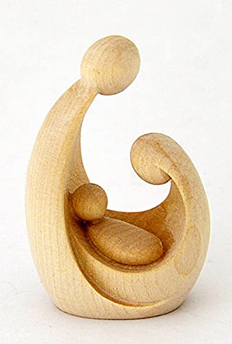 Hl.Familie Holz Ahorn natur Höhe ca. 6,5 cm