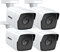 ANNKE 4PCS 5MP Outdoor Überwachungskamera Set Außen CCTV Kamera Set 4 Full HD 5MP Sicherheitskamera für Überwachungssystem, Nachtsicht EXIR 100ft / 30m für 24/7-Abdeckung