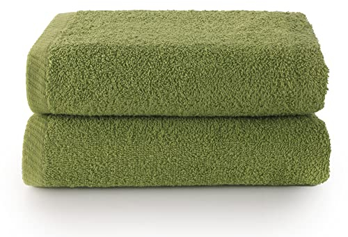 Top Towel - Plus - Toallas de baño grandes - Toallas baño - 2 toallas de mano o lavabo- 50x100 cms - Algodon 100% - Hoja