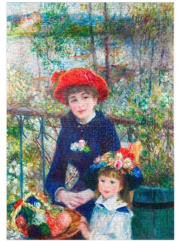 MyPuzzle Two Sisters (On The Terrace) (1881) by Pierre-Auguste Renoir - Premium 1000 Teile Puzzle - MyPuzzle Sonderkollektion von Æpyornis