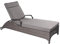 LC Garden »Komido« Liege Omega braun 203x68x50cm Gartenliege verstellbar aus handgeflochtenem Polyrattan inkl. Sitzkissen