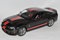Ford Mustang Shelby GT500 Coupe 2010 Schwarz Mit Rot Streifen 1/18 Greenlight Modell Auto