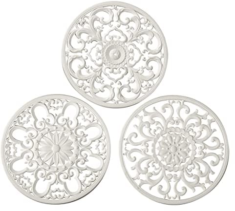 Extra Dicke Silikon-Untersetzer für heiße Geschirr, heiße Töpfe und Pfannen, Topflappen, Hot Pad zum Porttieren Ihres Tisches und Arbeitsplatte, Küchendekoration und Zubehör, Weiß, 3er-Set