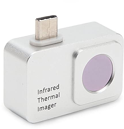 Wärmebildkamera, Wärmebildkamera für Android, wasserdichte IP54-Wärmebildkamera, Industrieller Infrarotdetektor mit USB-C-Anschluss, Temperaturbereich von -15 °C Bis 600 °C