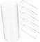 Levemolo 6pièces Vase Cylindrique Verre Transparent pour Bougies Flottantes Et Fleurs pour Décoration De Table Élégante Mariages Fêtes Et Intérieurs Modernes