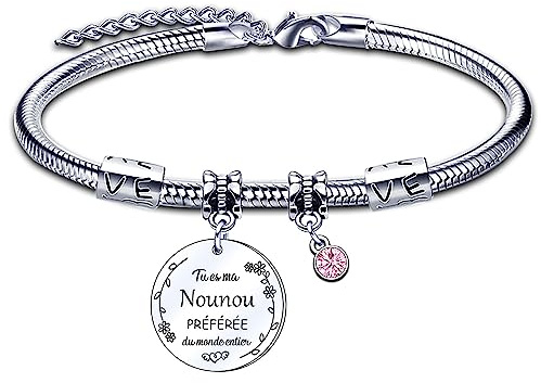 ZYMGUO Armband, Geschenk für Kindermädchen, Geschenk zum Geburtstag, Kindermädchen, Geschenk zum Kindermädchen, Danke für die Nanny, Weihnachtsgeschenk, L
