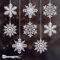 Schneeflocken, 24 Stück Schneeflocken Deko, Weihnachtsbaumschmuck, Christbaumschmuck, Weihnachtsbaum Deko, Weihnachtsanhänger, Schneeflocke Schnee Deko für Weihnachts Winter Wonderland Hochzeiten (B)