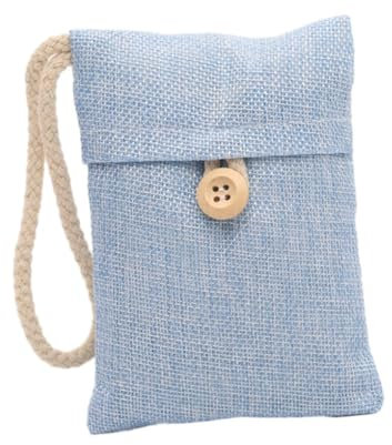 osiuujkw Eliminates Odors With Bamboo Activated Charcoal Bag Easy To Long-Lasting Fragrance Air Purifier Bags Blended, sky blue