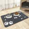 Mavicen Diatomite Pet Feeding Mat, Super Absorbent Pet Food Placemat, Non-slip Cat and Dog Slow Feeder Mat, Pet Friendly & Durable Dog Food Mats for Floors （Dark Gray, 30 * 50cm)