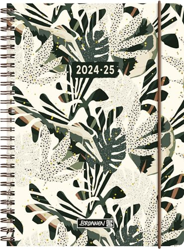 BRUNNEN Schülerkalender (2024/2025) „Little Plants“, 2 Seiten = 1 Woche, A5, 208 Seiten, mehrfarbig