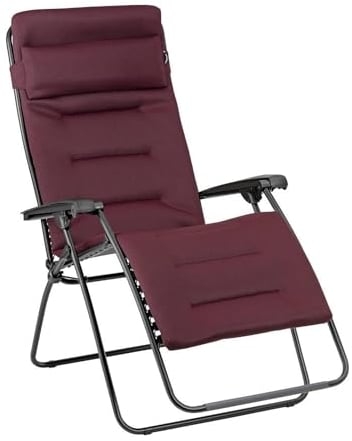 Lafuma Rsx Clip XL Aircomfort® Gepolsterter Relaxsessel mit Schwerelosigkeit, Bordeauxrot