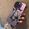 Custodia per iPhone 15 14 13 11 12 Custodia per Telefono Promax Anti-Goccia Scura, Viola, per iPhone 13 Mini