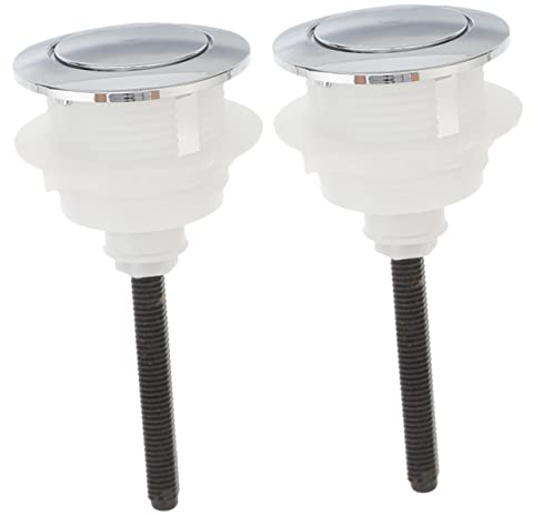 2 Stück Toiletten Tank Drucktasten 38X46Mm Ersatzteile Für Wassertank Mit Einzeldruck Für Effiziente Wasserersparnis Universelle Wc Knöpfe Für Badezimmer