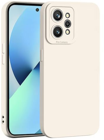 SEAHAI Funda para Realme GT 2 5G/Realme GT Neo 2/Realme GT Neo 3T 5G, Ultradelgado Suave Silicona Carcasa con Diseño de Protección de Cámara Engrosada, Moda Mate TPU Bumper Antigolpes Cubierta, Blanco
