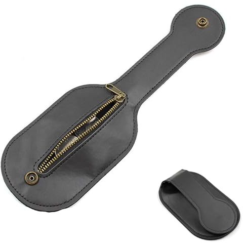 LONGHAO Herren Leder Münzen Geldbörse Leder Geldbörse für Gürtel Mini Geldbörse Münzbörse Selbstverteidigung GüRteltasche,In Eine Ledertasche Gelegt Oder Auf Einen GüRtel,für Männer (schwarz)