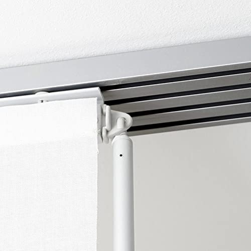 MADECOSTORE Rail Aluminium pour Panneaux Japonais 45cm - Gris - L160 x H2,5cm