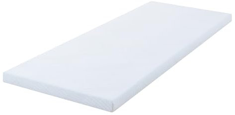 MLILY Matratzen Topper 90x200cm Matratzenauflage aus Komfortschaum mit Kühlender Gelschaumschicht, Gel Matratzentopper 7cm Höhe Zertifiziert nach Oeko Tex und CertiPur, 90x200 cm