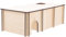 Happyyami 1stück Hamster Nest Mit Mehreren Räumen Gemütlicher Schlafplatz Für Kleintiere Sicheres Versteck Für Hamster Und Chinchillas Dekoratives Haustiernest