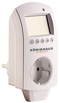 Könighaus Infrarot Thermostat - 7 Tage Programmierung - mit offener Fenster Erkennung
