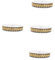 NUOBESTY 4 Rollen Sternband bastelideen bastelmaterial hochzeitsdeko Dekoratives Band Partydekoration Dekorationsband Hochzeitsbandbesatz Stern-Weihnachtsband Gurtband aus Polyester Golden