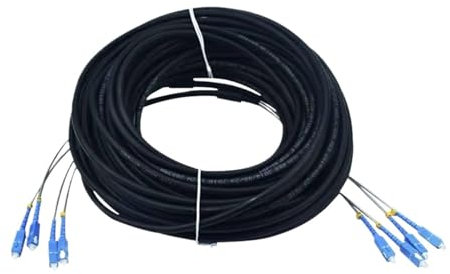 GHZHANG 450m 2/4 Core Patch Cord for Esterni 7.0mm 2C 4C CPRI LC SC FC A SM DVI Impermeabile FTTH Jumper Cavo Armato in Fibra Ottica 2 Core(SC-FC,4 cores SM)
