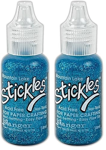 Mountain Lake Stickles Glitter Glue, Blue (Pack of 2)