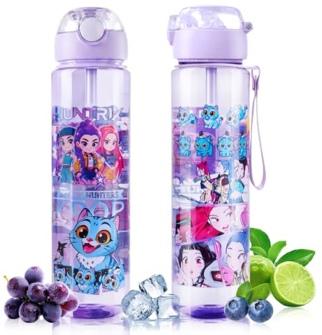 Borraccia da 700 ml, con cannuccia, a prova di perdite, non adatta per bevande calde
