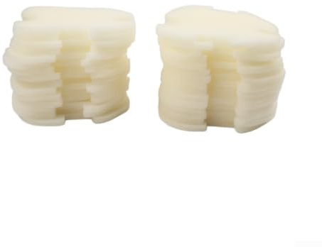 Efficaci spugne filtranti in schiuma di cotone per pulitore robotico per piscina, installazione rapida, materiale riutilizzabile, bianco, set di ricambio (8 pezzi)