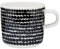 Marimekko - Oiva/Siirtolapuutarha - Kaffeetasse - Weiß/Schwarz/Räsymatto - Ø7,5xH7cm - 2 dl