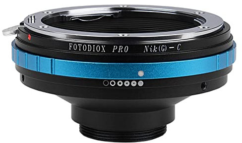 Fotodiox Pro Lens Mount Adapter Compatible with Nikon F-Mount G-Type Lenses to C-Mount Cameras