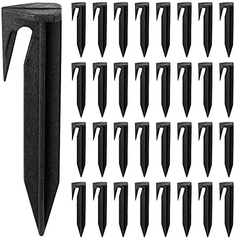 100Pcs Pegs for Robotic Lawnmower Boundary Cables, Ground Anchor, Ground Hooks, Ground Spikes, Hooks for Robotic Lawnmowers, Boundary Cable, Boundary Wire, Compatible with Gardena, Worx, Bosch