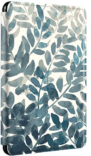 Hülle für Kindle Paperwhite 11. Generation 2021 6.8 Flip Leder Silikon Schutzhülle Automatisches Aufwachen oder Schlafen 360° Magnetisch Case Blume Blatt Katze Muster Hülle 174 x 125 x 8,1 mm (2)