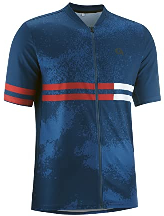 Gonso Isonzo Kurzarm Fullzip Trikot Herren blau