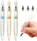 OFFCUP Bleistift Ohne Anspitze, 3 Stück Everlasting Bleistift, mit 3 Stück WechselkopfmEwiger, Unendlicher Bleistifte mit Edler Optik, Klares und flüssiges Schreiben(Blau, Silber, Gold)