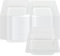 ZOENHOU 200 PCS Cake Slice Boxes, 5.3 Inch Individual Boxes for Portions, Single Square Cupcake Box With Lids, Clear Plastic Food Container for Dessert, Salad, Sandwich, Cheese