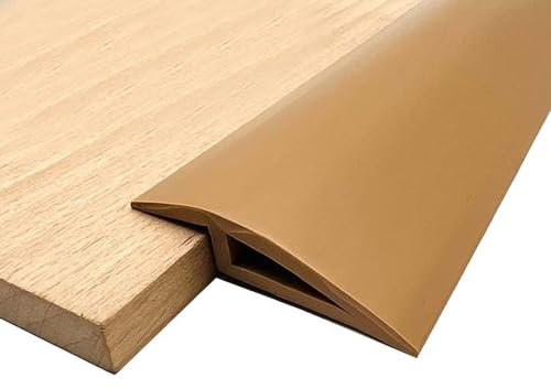 Floor Transition Strip Self Adhesive, Floor Door Strip Transition PVC Carpet Edge Strip Door Strips Floor Edging Trim Strip for Front Door Uneven Floors Doorways B,L2m*1cm