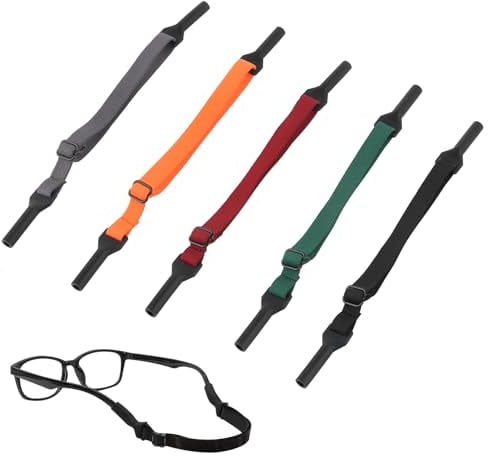 MXTIMWAN Cordons Elastiques Pour Lunettes, Sangles Lunettes Antidérapantes Réglables, Cordon à Lunettes Elastique, Sport Nautique Corde à Lunette, pour Course à Pied, Randonnée Enfant, Hommes, Femmes