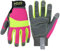 HANDLANDY Anti-Vibrations-Handschuhe, hohe Sichtbarkeit, reflektierende Sicherheits-Arbeitshandschuhe für Damen, rutschfeste Touchscreen-Handschuhe, atmungsaktiv, flexibel, Gartenhandschuhe (Hi-Vis