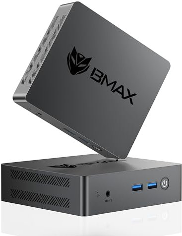 BMAX Mini-PC W11 Pro, Prozessor der 11. Generation N5095 (max. 2,9 GHz), 8 GB LPDDR4 + 256 GB M.2 SSD, 2,5/5,0GHz WiFi 5, Bluetooth 5.0, Dual HDMI, 4k, USB 3.0