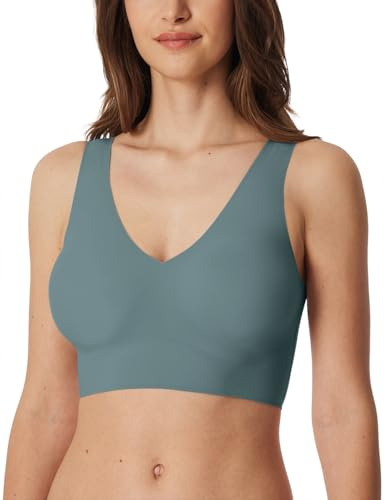Schiesser Damen nahtloses Bustier mit herausnehmbaren Pads - Invisible Soft