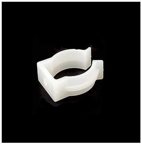 LED-Rundlicht-Befestigungsclip T5 T6 T8 Kunststoffschnalle transparent weiß Anschlusshalterung Silikonschlauch Zubehör(T8 Milky white,5PCS)