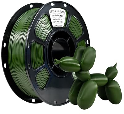 iBOSS PLA+Filament 1,75 mm Olive Green,PLA+3D Drucker Filament,Genauigkeit +/- 0,02 mm,1 kg Spule (2,2 Pfund),geeignet für die meisten FDM-Drucker.(Army Green)