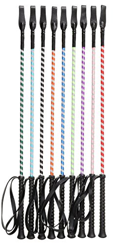 Tough Glitzernde Reitgerte, 61 cm, rot, 24