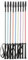 Tough Glitzernde Reitgerte, 61 cm, rot, 24