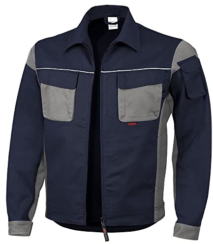 Qualitex Arbeitsjacke Professionell Pro MG 245 – mehrere Farbe Gr. Large, MARINE/gris