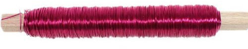 N/A 100g Deko Lackdraht 0,5mm Bindedraht Basteldraht Wickeldraht Draht Dekodraht, Farbe:pink