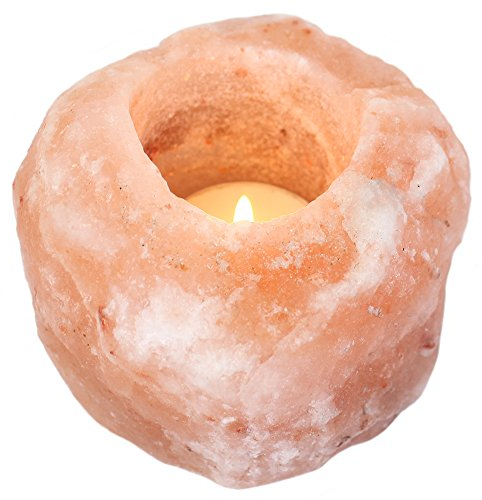 Jones Home & Gift Candle Holder | Single Himalayan Sea Salt | 1pc. 750g Portacandele, Multicolore, 9 x 9 x 9 cm