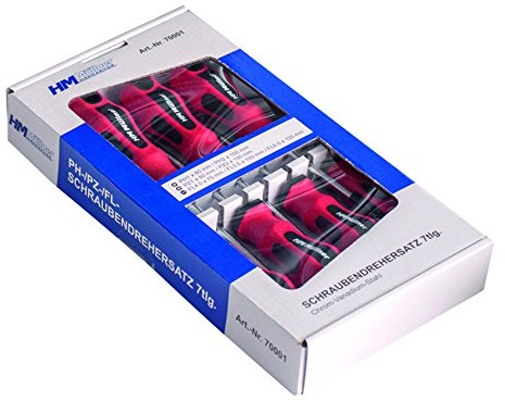 7-teiliges Schraubendreher-Set PH/PZ/FL magnetisch von Unser Marke - Schraubendreherset - Werkzeuge - Schraubendreher-Set - Phillips, Pozidriv, Flach